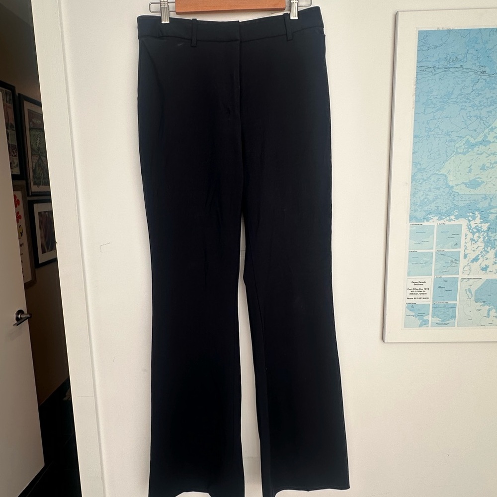 MM Lafleur Navy Flare Pants